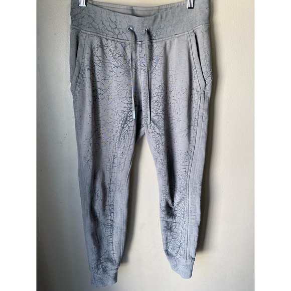 Lululemon Warm Down 7/8 Length Dye Rover Sand Black Joggers - Picture 3 of 9